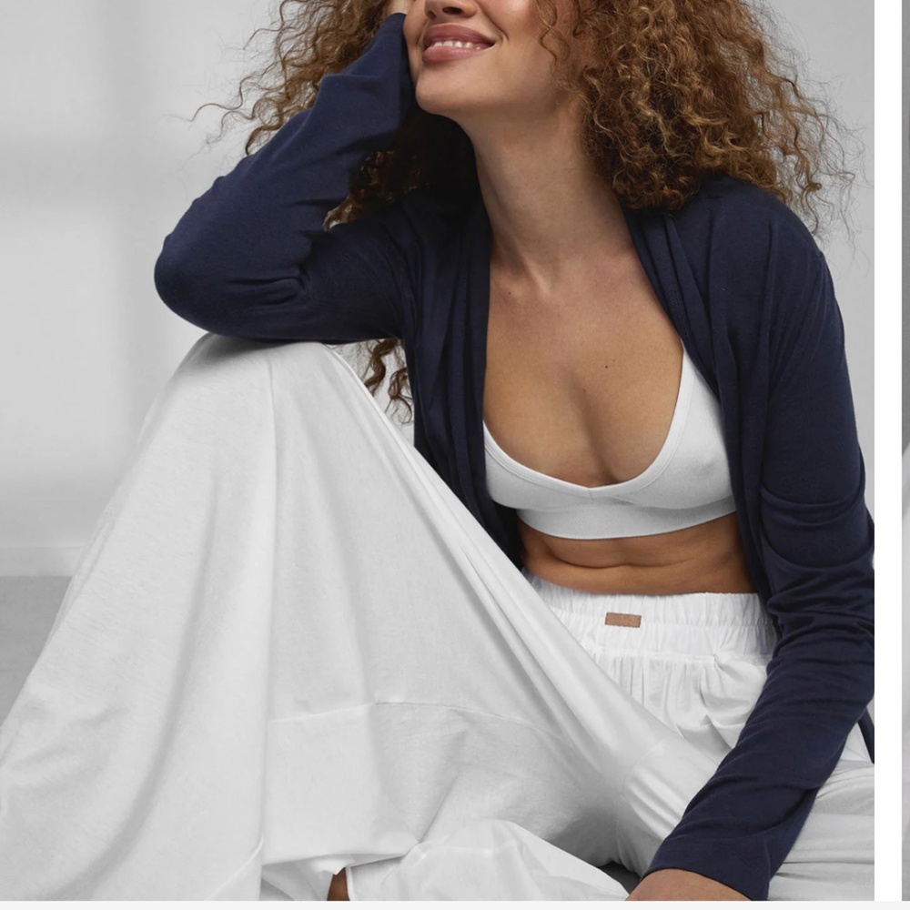 LUNYA BNWT Organic Pima Wide Leg Pant in Sincere White Size S - Picture 3 of 8